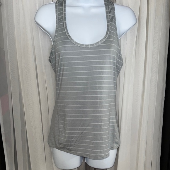 Athleta Gray Fitted Tank Top - Picture 1 of 7